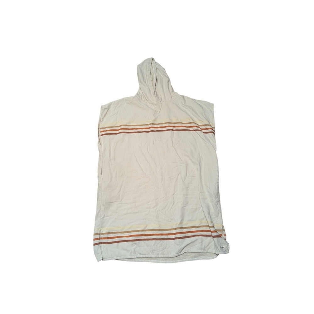 Sand Cloud Border Classic Stripe Poncho One Size Towel Coverup Hood